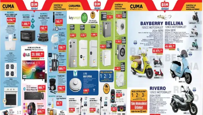 BİM’de Harika İndirimler! Mart Ayı Aktüel Ürünler Kataloğu Bugün Yayınlandı