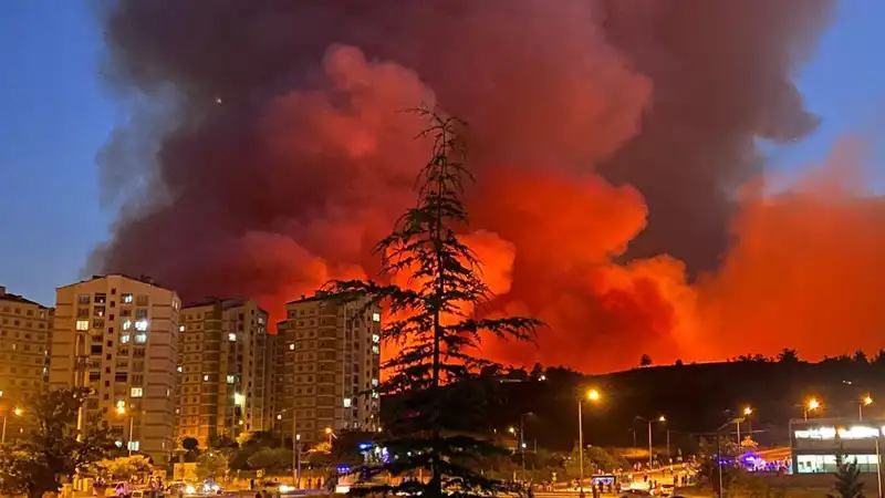 Bursa'da Yangınlar Kenti Taramakta, Sakinler Tedirgin!
