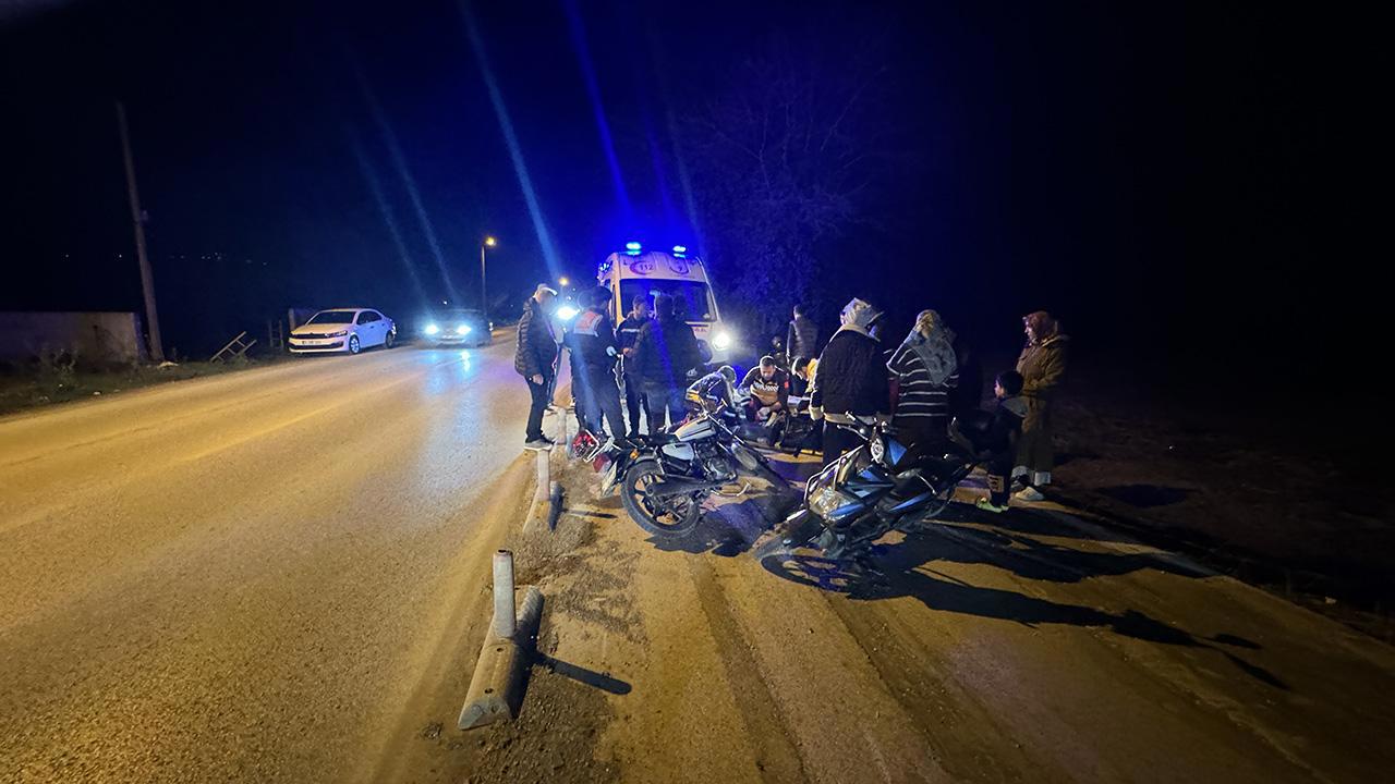 İki Trafik Kazasında Motosikletler Rol Oynadı