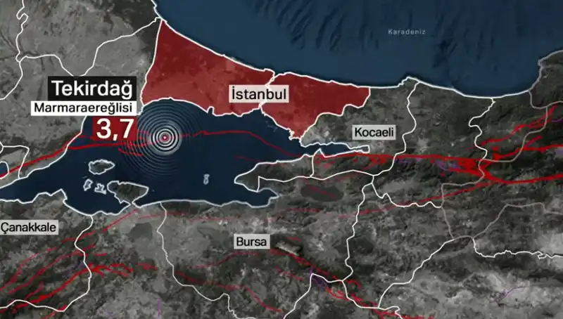 Marmara Denizi'nde 3,7 Büyüklüğünde Deprem: Uzmanlar Uyardı!