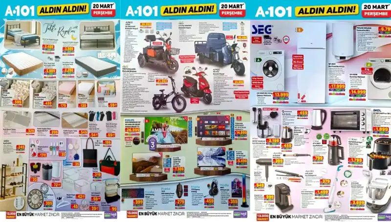 Yeni A101 Aktüel Kataloğu 20 Mart’ta Neler Sunuyor?