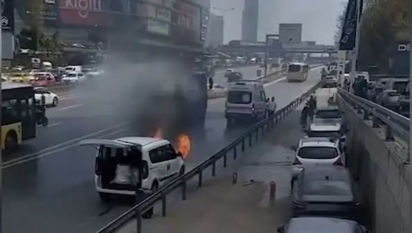 Yanan Araç Olayına TOMA ile Müdahale: Güvenlik Güçleri Harekete Geçti
